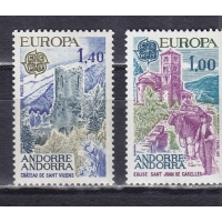 Андорра (Фр.), 1977, Европа. Ландшафты. 2 марки. № 282-283