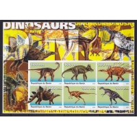 Бенин, 2003, Динозавры. Лист без зубцов