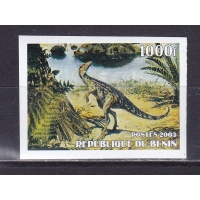 Бенин, 2003, Динозавр. Марка из блока без зубцов