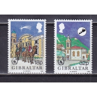 Гибралтар, 1986, Рождество. 2 марки. № 517-518