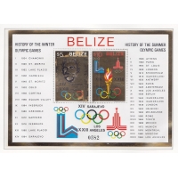 Белиз, 1981, История Олимпийских игр. Блок на золотой фольге. № 36 b