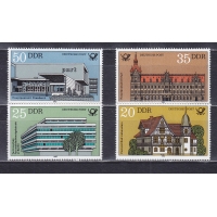 ГДР, 1982, Здания немецкой почты. 4 марки. № 2673-2676