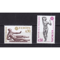 Франция, 1974, Европа. Скульптура. 2 марки. № 1869-1870