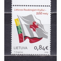 Литва, 2019, Красный крест. Марка. № 1313