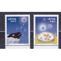 Литва, 2019, Рождество. 2 марки. № 1318-1319