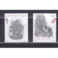 Литва, 2020, Рождество. 2 марки
