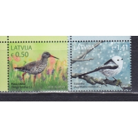 Латвия, 2018, Травник. Длиннохвостая синица. 2 марки. № 1046-1047