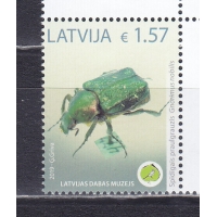 Латвия, 2019, Пестряк зеленый. Марка. № 1069