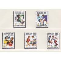 Того, 1982, Чемпионат мира по футболу. 5 марок. № 1613-1617