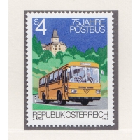 Австрия, 1982, 75 лет почтовому транспорту. Марка. № 1714