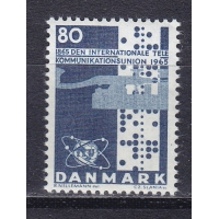 Дания, 1965, Международный союз электросвязи. Спутник. Марка. № 431