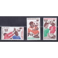 Мали, 1978, Чемпионат мира по футболу. 3 марки. № 625-627