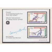 Западный Берлин, ФРГ, 1988, Олимпийские игры. Пробы марок 2. Сувенирный блок