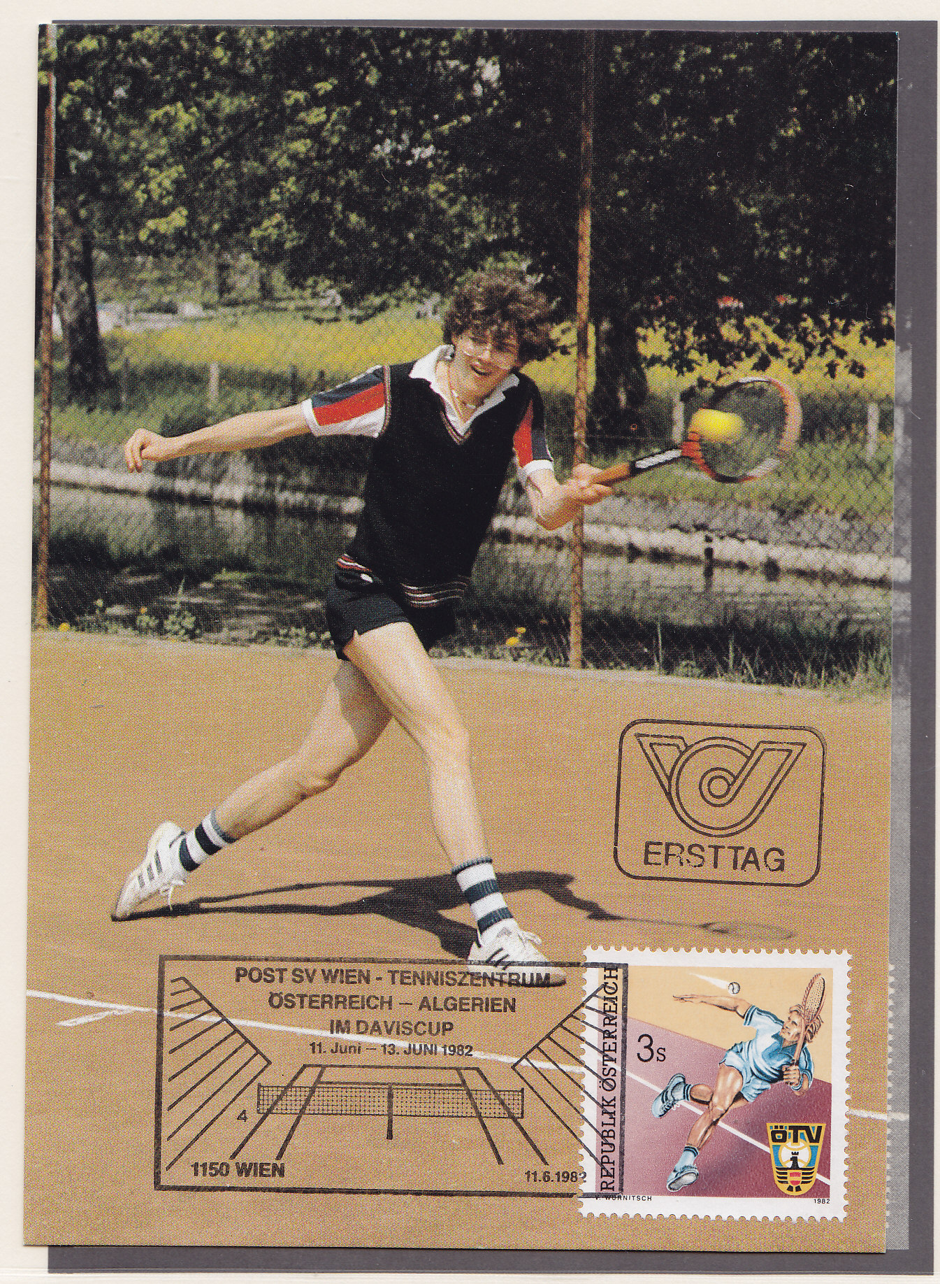 Австрия, 1982, Теннис. Картмаксимум