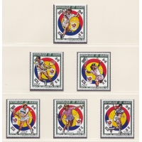 Гвинея, 1987, Олимпиада в Сеуле. Теннис. 6 марок. № 1180-1185