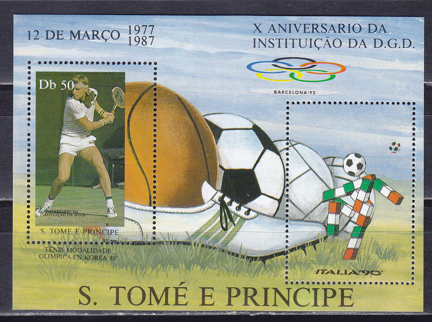 Сан Томе и Принсипи, 1987, Олимпиада в Сеуле. Блок. № 171