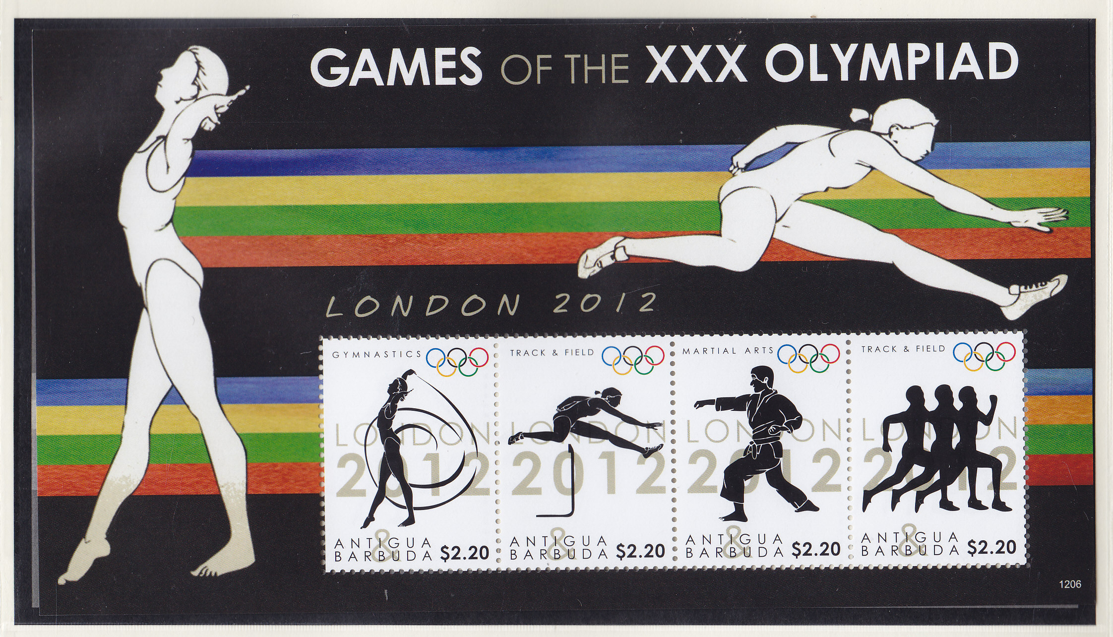 Антигуа и Барбуда, 2012, Олимпиада в Лондоне. Малый лист