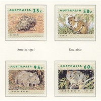 Австралия, 1992, Фауна. 4 марки. № 1314-1317