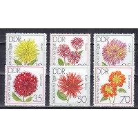 ГДР, 1979, Цветы. 6 марок. № 2435-2440