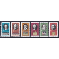 ГДР, 1973, Известные личности и их дома в Веймаре. 6 марок. № 1856-1861