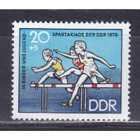 ГДР, 1970, Молодежные спортивные мероприятия. Марка. № 1595