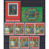 Экваториальная Гвинея, 1975, Пасха. 7 марок и 2 блока. № 527-533, Бл. № 157-158