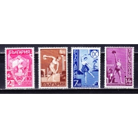 Болгария, 1939, Конгресс спортивной ассоциации Юнак. 4 марки из серии. № 361-364