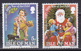Остров Мэн, 1979, Год ребенка, Рождество. 2 марки. № 157-158