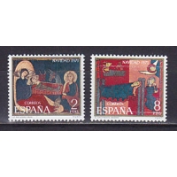 Испания, 1971, Рождество. 2 марки. № 1956-1957
