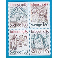 Швеция, 1985, Рождество, Библейские сюжеты. 4 марки. № 1360-1363