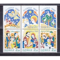 Швеция, 1988, Рождество. 6 марок. № 1510-1515