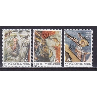 Кипр, 1986, Рождество. 3 марки. № 669-671