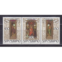 Сан-Марино, 1986, Рождество. 3 марки. № 1351-1353