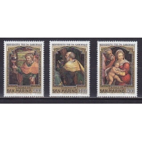 Сан-Марино, 1981, Рождество. 3 марки. № 1244-1246