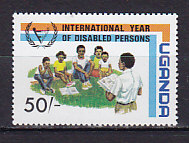 Уганда, 1981, Международный год инвалидов. Марка из серии. № 317