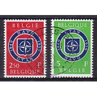 Бельгия, 1959, 10 лет НАТО. 2 марки (гаш.) № 1147-1148