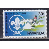 Руанда 1983. 75 лет скаутам. Марка из серии. №1207