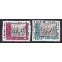 Италия, 1971, 30 лет Сообществу угля и стали. 2 марки. № 1333-1334