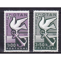 Португалия, 1960, 10 лет НАТО. 2 марки. № 878-879