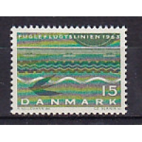 Дания, 1963, Открытие линии птичьего полета. Германия-Копенгаген. Марка. № 413