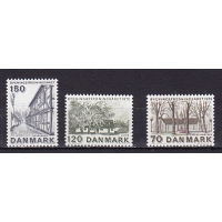 Дания, 1975, Европейские памятники. 3 марки. № 952-954