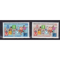 Британские Виргинские острова, 1971, 25 лет детской организации ЮНИСЕФ. 2 марки. № 229-230