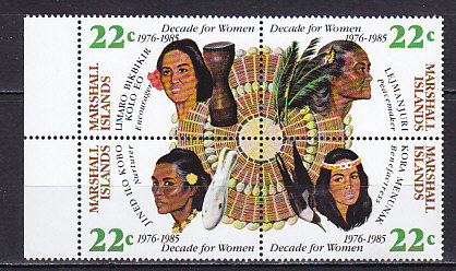 Маршалловы острова, 1985, Год женщин. 4 марки. № 46-49