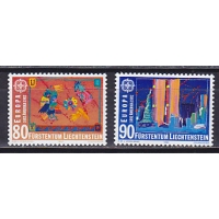 Лихтенштейн, 1992, Европа. 500 лет открытию Америки. 2 марки. № 1033-1034