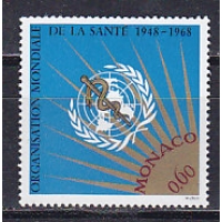 Монако, 1968, 20 лет Всемирной организации здравоохранения. Марка. № 913