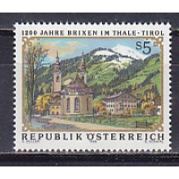 Австрия, 1988, 1200 лет городу Бриксен-им-Тале. Марка. № 1931