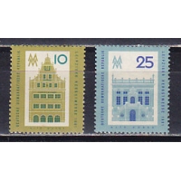 ГДР, 1961, Лейпцигская Ярмарка. 2 марки. № 843-844