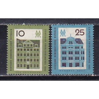ГДР, 1962, Лейпцигская ярмарка. 2 марки из серии. № 873, № 875