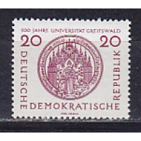 ГДР, 1956, 500 лет Грайфсвальдскому университету. Марка. № 543